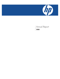 2008 Annual Report - HP | Investor Relations - Hewlett