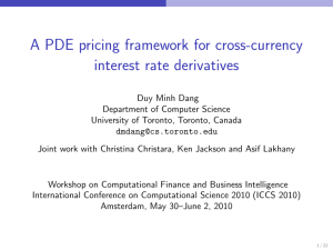 A PDE pricing framework for cross-currency interest rate derivatives