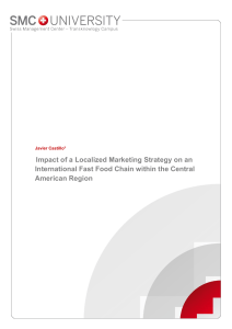 Impact of a Localized Marketing Strategy on an International Fast