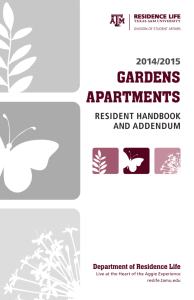gardens apartments - Department of Residence Life