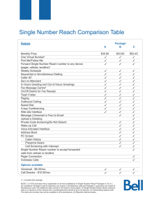Single Number Reach Comparison Table