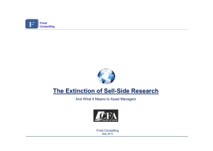 The Extinction of Sell-Side Research