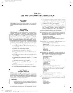 use and occupancy classification