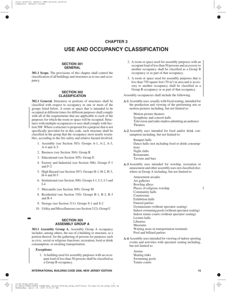 use-and-occupancy-classification