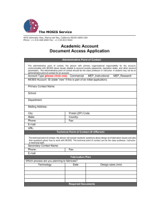 Academic Account Document Access Application