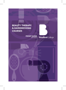 BEAUTY THERAPY & HAIRDRESSING COURSES