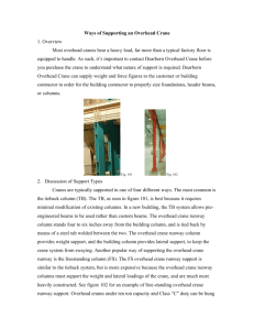 133-Ways of Supporting an Overhead Crane