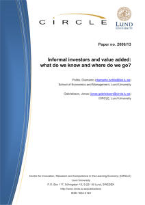 Informal investors and value added: what do we know and where do