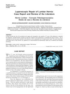 Laparoscopic Repair of Lumbar Hernia: Case Report and