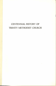 centennial history of trinity methodist church