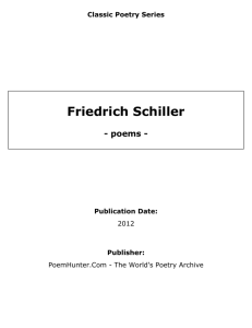 Friedrich Schiller - poems -