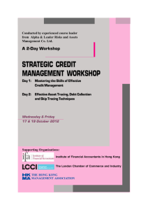 strategic credit management workshop