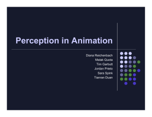 Perception in Animation