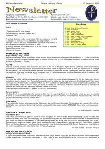 Newsletter dated Sep 22, 2011