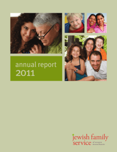 annual report - Jewish Family Service of Western Massachusetts