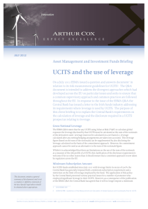 UCITS and the use of leverage