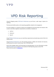 VPD Risk Reporting