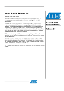 Atmel Studio: Release 6.0