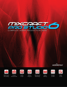 mixcraft pro studio 6 includes a total of 55 virtual