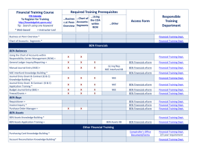 Financial Training and Access Requirements