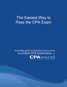Pass the CPA Exam