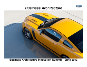 Business Architecture - Ford - Business Architecture Guild