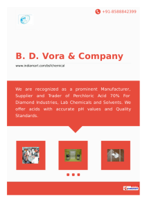 B. D. Vora & Company, Vasai - Manufacturer & Supplier of