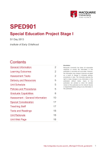 Unit Guide - Macquarie University