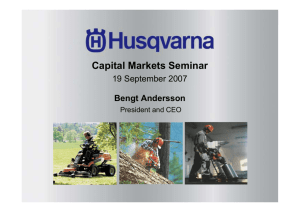 Capital Markets Seminar