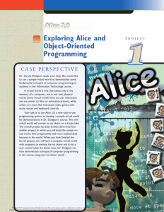 Alice 2- Chapter One - Oak Park Unified School District