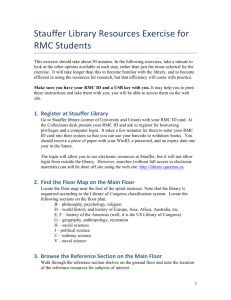 Stauffer library resources exercise