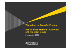 Resale Price Method - Overview and practical issues - Final