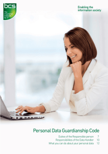 Personal Data Guardianship Code