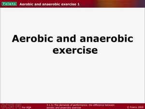 Aerobic and anaerobic exercise