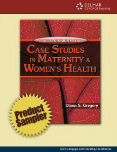 CLINICAL DECISION MAKING Case Studies in Maternity