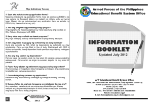 information booklet - AFP Educational Benefit System Office