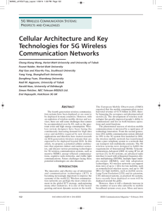Cellular Architecture and Key Technologies for 5G Wireless