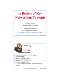 A Review of Key Networking Concepts