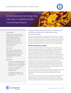 Extreme Networks Technology Plays a Key Role in Academia