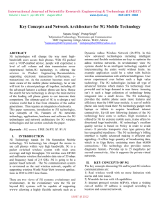 Key Concepts and Network Architecture for 5G Mobile Technology
