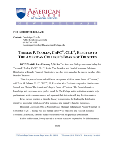 to read the Release - The American College
