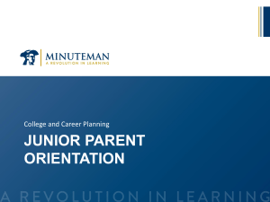 Junior Parent Orientation Feb 2016