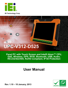 UPC-V312-D525 Panel PC