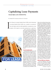 Capitalizing Lease Payments