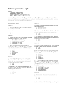 Worksheet Questions for 3 Nephi