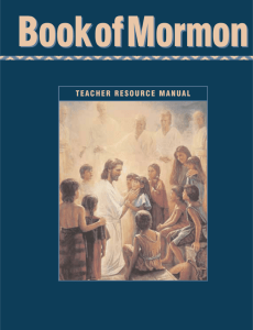 introduction to the book of mormon teacher resource manual