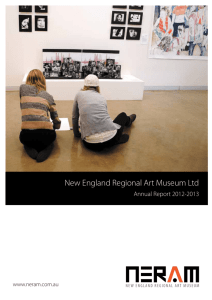 Annual Report 2012/2013 - New England Regional Art Museum