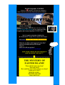 THE MYSTERY OF EASTER ISLAND!