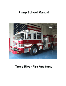 Pump School Manual Toms River Fire Academy