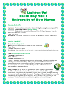 Lighten Up! Earth Day 2011 University of New Haven